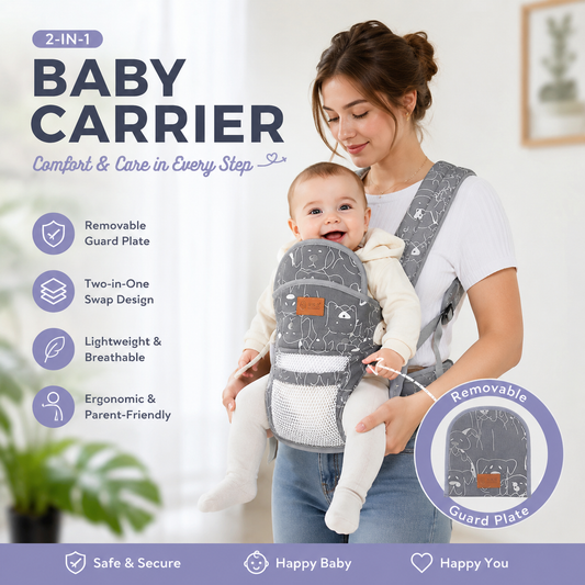 2-in-1 Ergonomic Baby Carrier – TOP SELLING